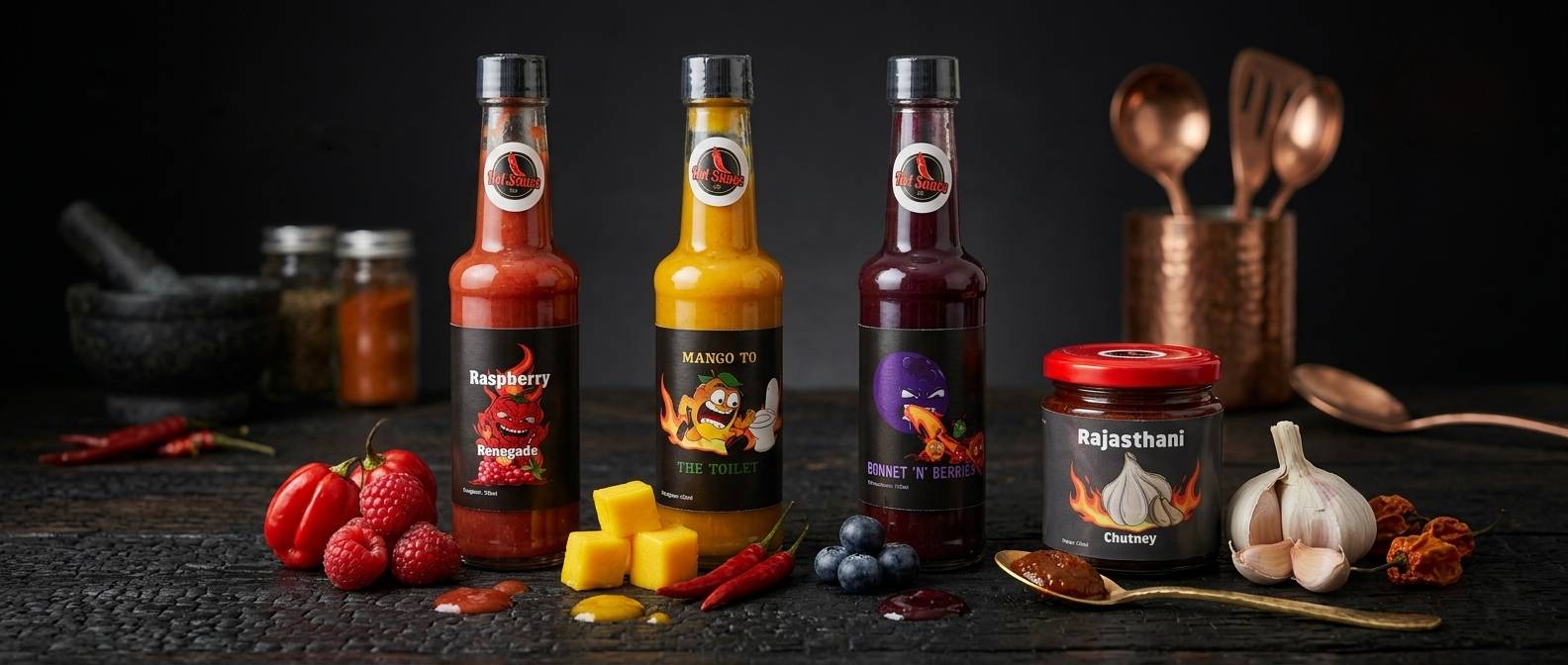 hot sauces product range